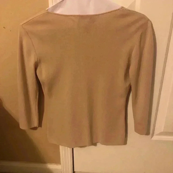 Joseph a sweater /tan/size small - Picture 4 of 4